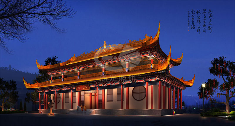 古建亮化設(shè)計(jì)效果圖