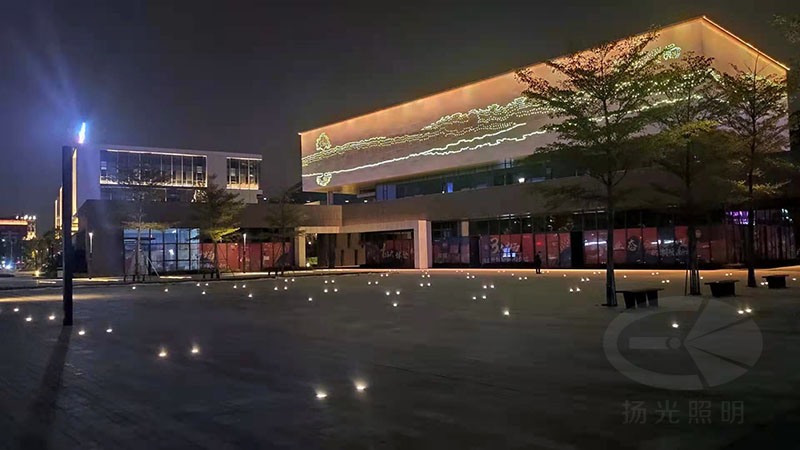 工業(yè)園區(qū)景觀照明實景圖